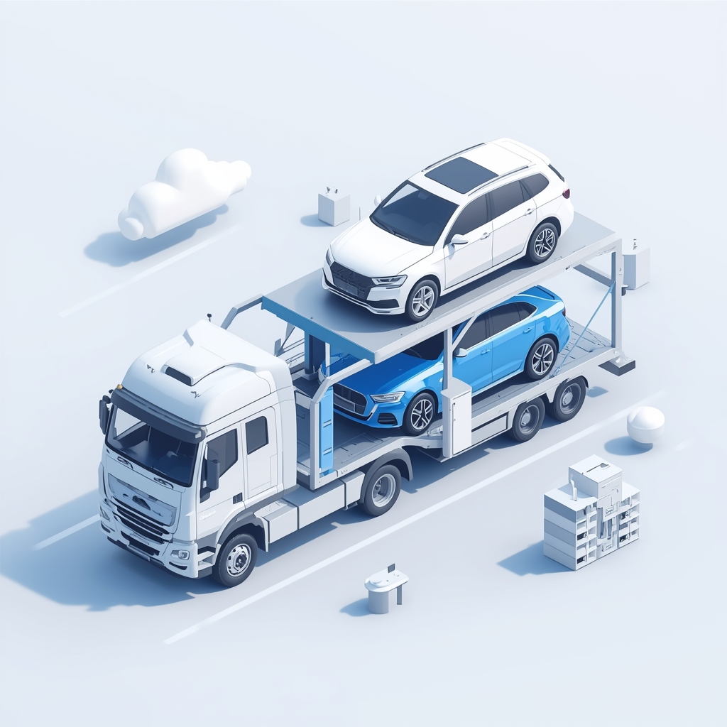 Services lucid origin create a modern high quality 3d illustration for a vehicle delivery and transpor 0
